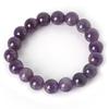 Charm Bracelet With Natural Stone Beads 6mm Purple Amethysts Yoga Beaded Bracelet For Women Man Best Friend Gifts Jewelry