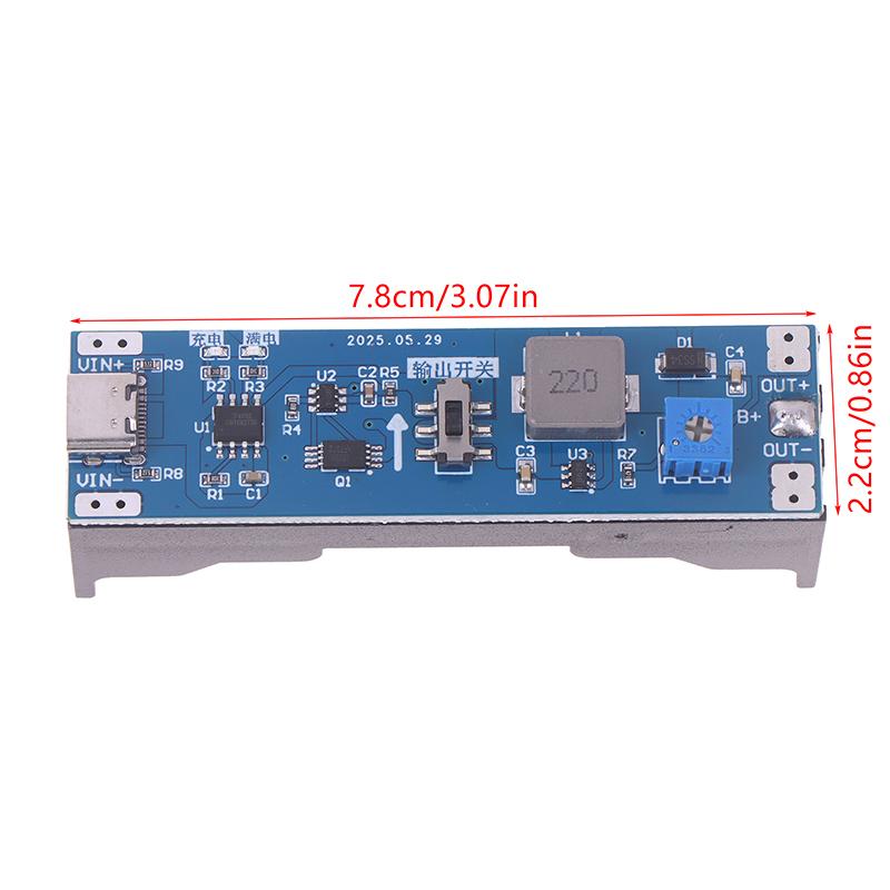 3.7V 9V 12V Type-C Lithium Battery Charger/Discharger Booster/Regulator Module Boost Step Up Module Ups Power Supply