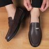 Men's Genuine Leather Summer Loafers - Soft Sole, Slip-on, Casual, Versatile Everyday Shoes