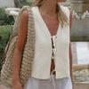 The New Women's Top Is A Fashionable and Casual Strappy Rabbit Velvet Vest
