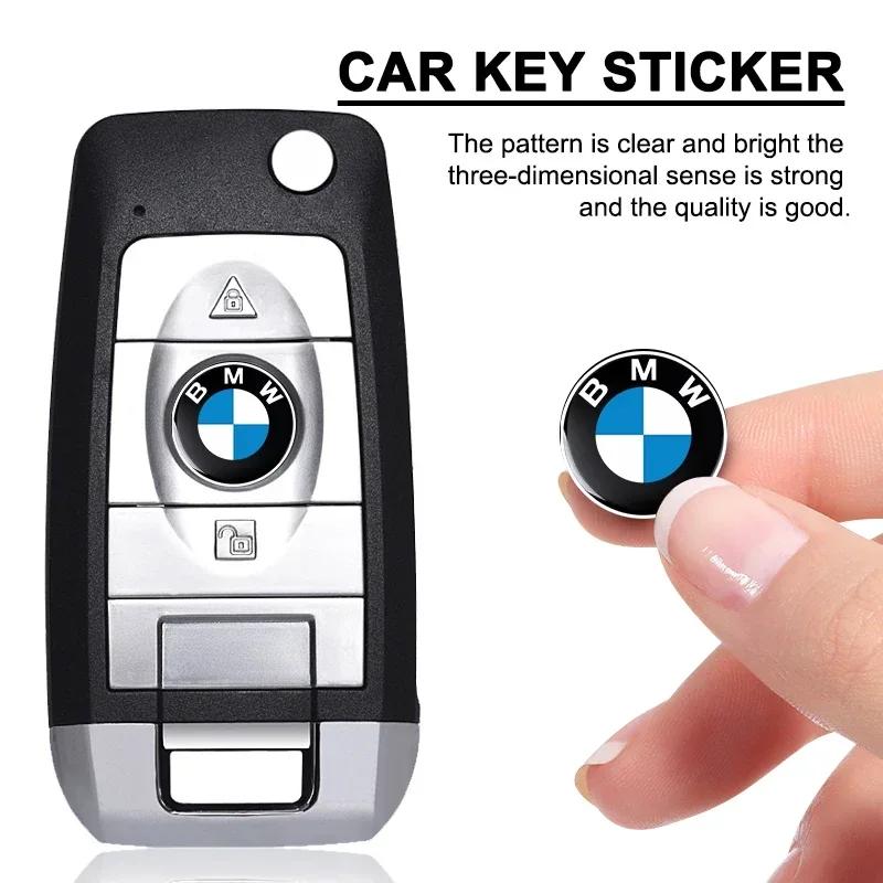 11/14mm Car Key Emblem Stickers Auto Control Key Logo Accessories For BMW E46 E39 E90 E60 E36 F30 F10 E34 E30 F20 E92 X5 X6 Z4