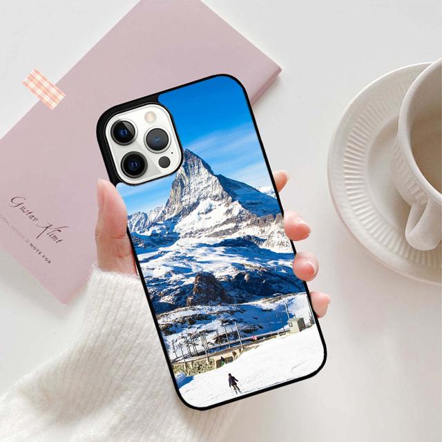 Zermatt Matterhorn Swiss Mountain phone Case For iPhone 17 Air 16 15 14 Plus apple 16 11 12 13 Pro Max coque