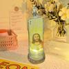 1/6Pcs LED Flameless Prayer Candles Flickering Fake Candle Jesus Devotional Prayer Candle Light Religious Tea Lights Decoration