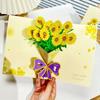 Foldable Holiday Greeting Card Paper Invitation Cards Creative Pop-Up Greeting Card  Mid-Autumn