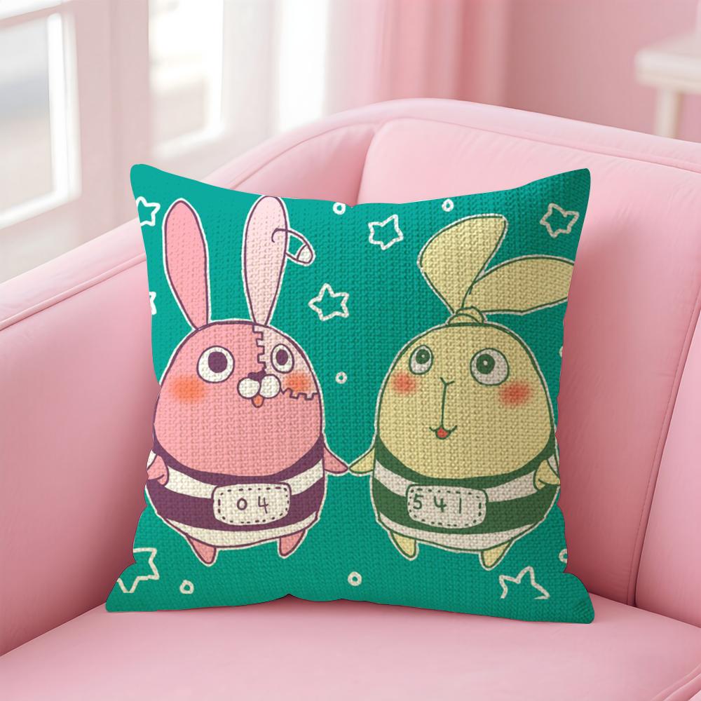 

Anime UUsavich Cartoon Cushion Cover Natural Linen Pillow Case DoubleSided Print Decorative Sofa Pillowcase Home Decor Gift 30x30cm