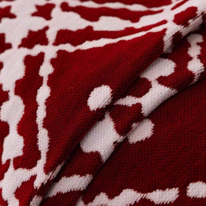 Vintage Thicken Chenille Sofa Cover Sofa Blanket Simple Cushion Ins Wind Sand Hair Towel Fashion Lunch Blanket Sofa Towel