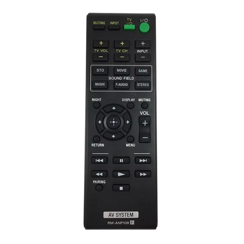 RM-ANP109 Replace Remote for EZW-RT50 HT-CT260H HT-CT260HP HT-CT260W EZWRT50 HTCT260H SACT260H Home Theater Receiver 1