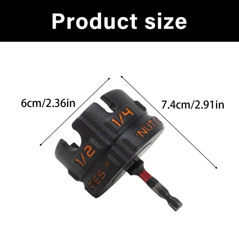 Various Threaded Shaft Nut Setups Securing Nut Zippers Drill Attachment For Overhead Electrical Cable Support Systems