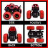 Monster Trucks for Boys, 4 Pack Pull Back Vehicles Cars for Toddlers, 360° Rotation 4 Wheels Drive Durable Friction Cars Powered Push and Go Toys