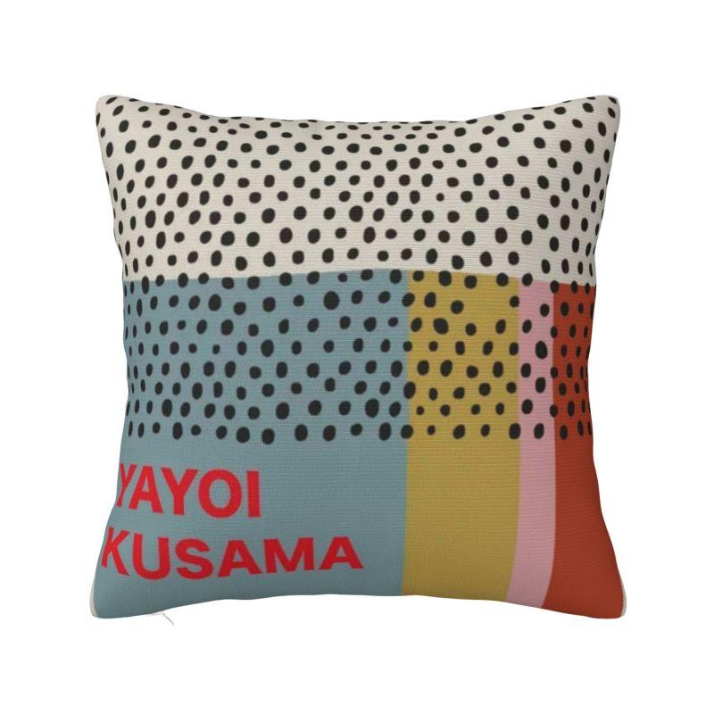 Luxury Yayoi Kusama Abstract Art Pumpkin Cushion Covers 45x45cm Velvet Pillow for Sofa Car Square Pillowcase Home Decorative