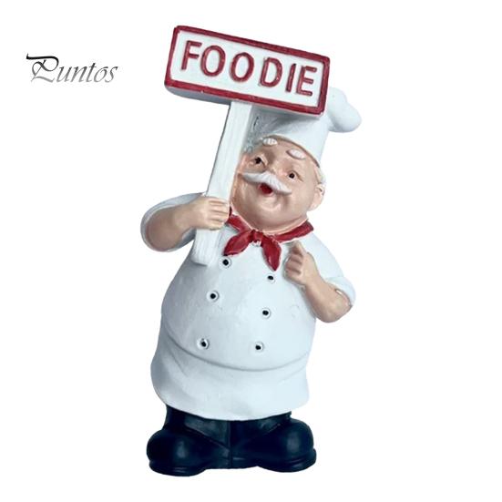 3D Fridge Magnet Cartoon Fat Chef Magnet, Hand-painted Refrigerator Picture Photo Holder for Home Office Kitchen Decoration Durable