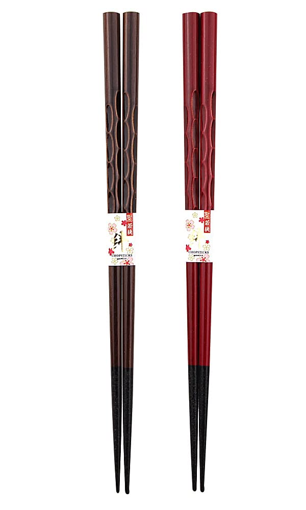 Couple dyed dark dishwasher comes with a designed paulownia box and Respect for the Aged respect for the longevity longevity chopsticks, carving,