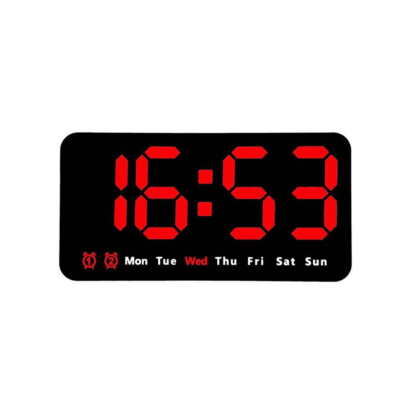 Wall-Mounted & Stand-Up Large Screen Clock with Temperature Display and Alarm Function for Living Room 6638