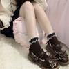Stylish Lace Ruffle Socks Korean Fashion Comfortable Cotton Material Perfect for Everyday Wear