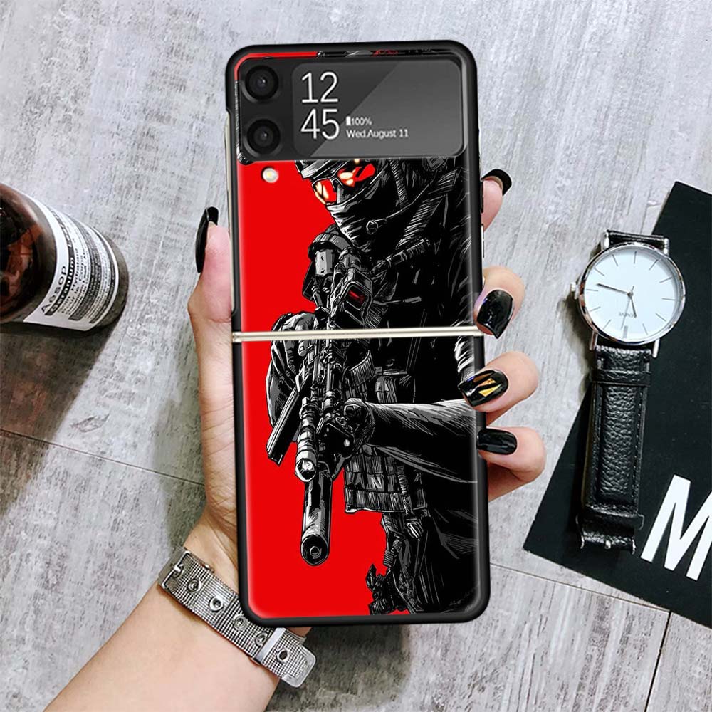 Police SWAT FBI Cases For Samsung Galaxy Z Flip 4 5 6 7 3 Z Flip7 Flip6 Flip4 Flip5 Flip3 5G Hard Shockproof Fundas Cover Galaxy