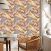 Beige and gold ink wallpaper for living room and bedroom 50x1000