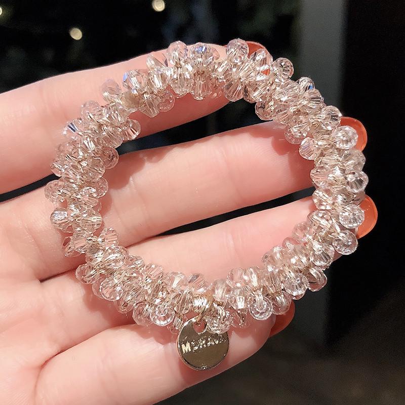 Korean Crystal Hair Ring & Headband - Versatile and Stylish Hair Accessory for Women