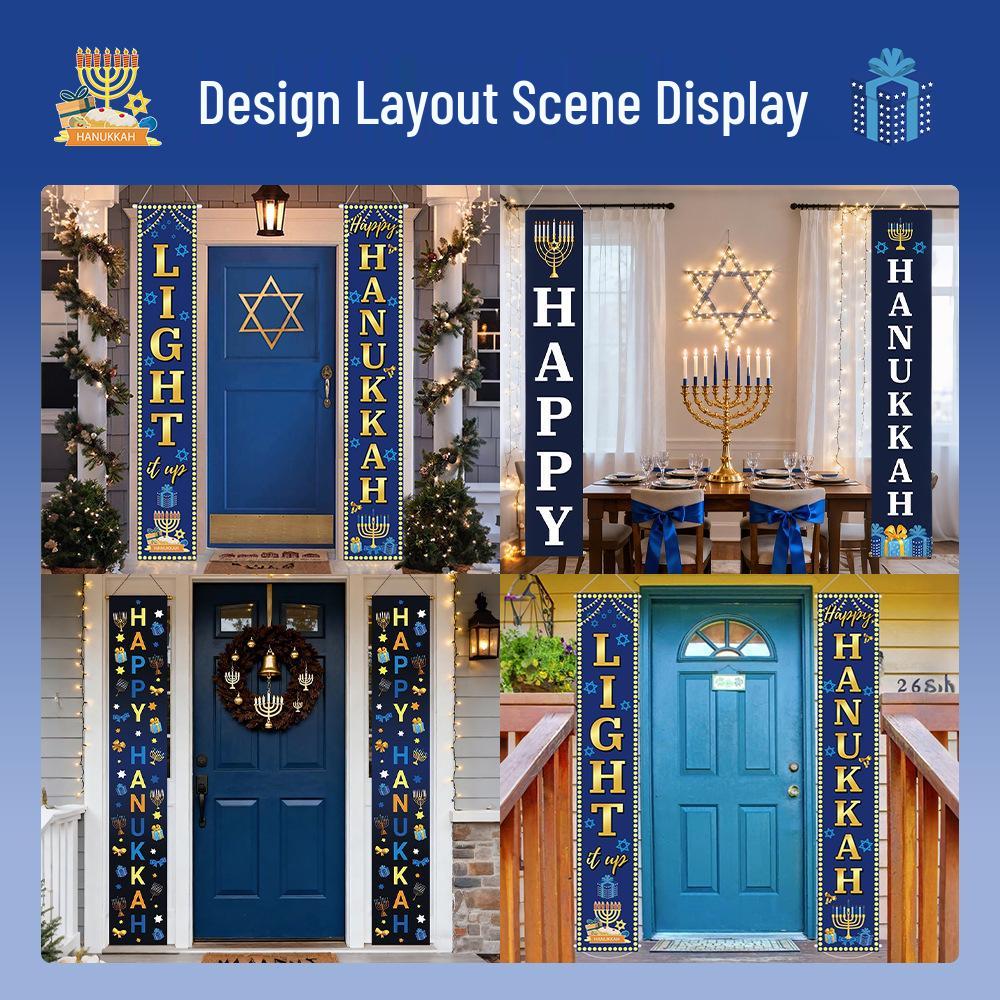 New Year Festival Decorative Door Banner: 31x180cm Hanging Flag for Outdoor Use
