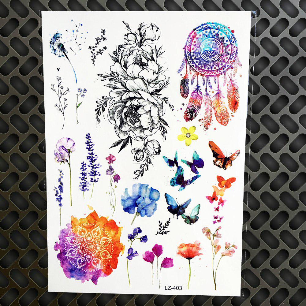 1PC Design Sexy Mask Temporary Tattoo Sticker Men Black Body Art Arm Waterproof