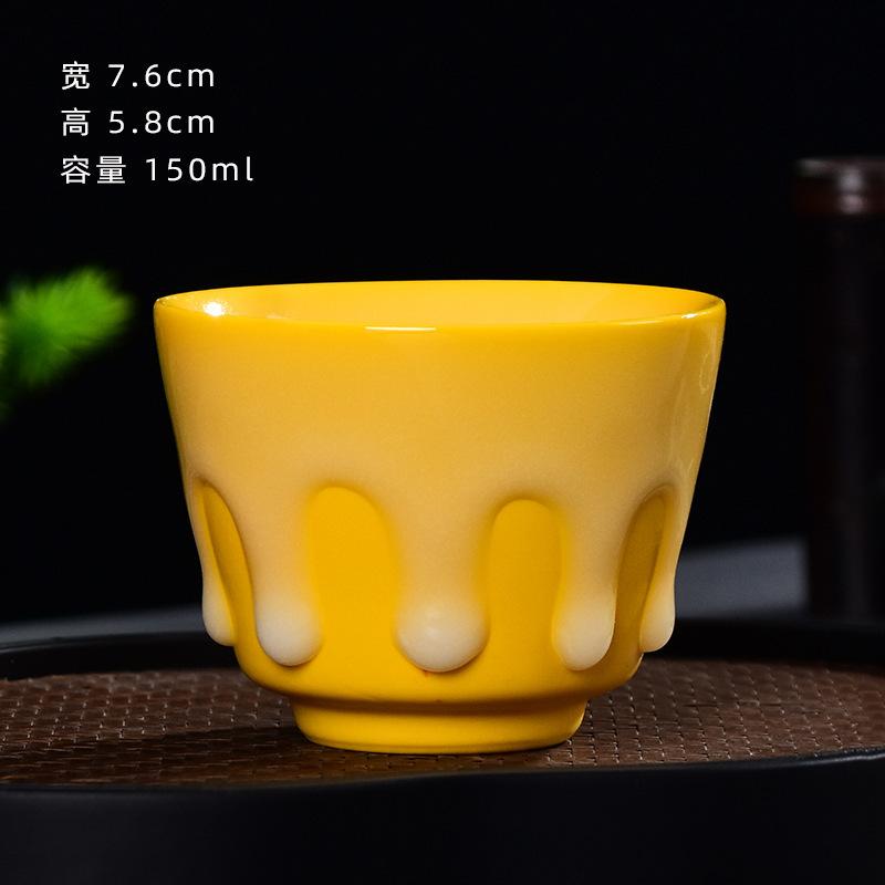 Yangzhi Jade Rich Oil Master Home Use Large Tasting Kung Fu Set Single Gift Tea Drinking Cup