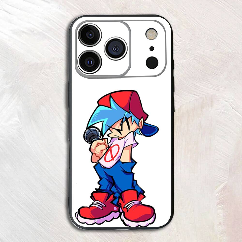 F-Friday N-Night Funkin Silicone Phone Case For iPhone 17,16,15,14,13,12 X XS Plus Pro Max Shockproof Soft Cover