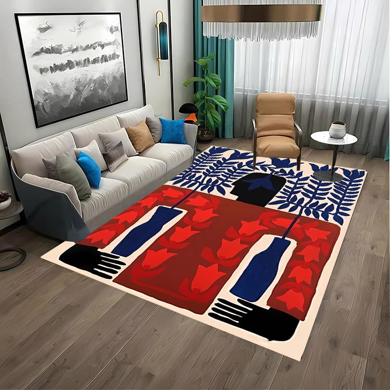 Classic Vintage Art Ancient Egypt Colorful Abstract Animal Area Rugs for Living Room Bedroom SofaDoormat Decor,Kids Non-slip Mat