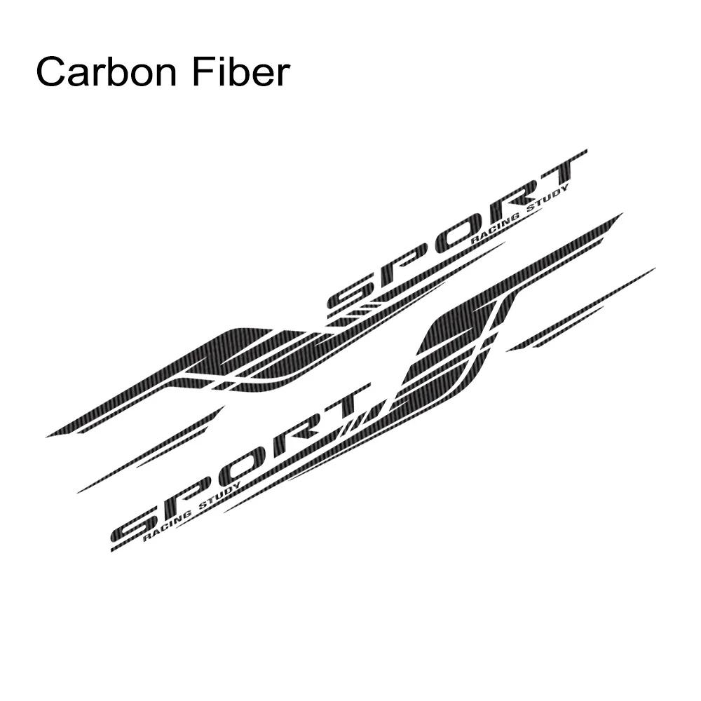 2PCS Long Stripes Car Decal Left and Right Side Personalized Waterproof Vinyl Tuning Stickers For Auto Body Decor Accessories