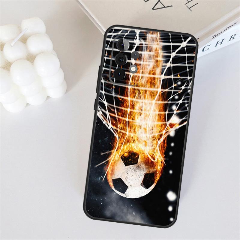

Fire Football Ball Soccer For Samsung Galaxy A55 A35 A15 A36 A56 A26 A16 A22 A32 A52 A54 A34 A53 A33 A13 A06 A05 Case Samsung A15