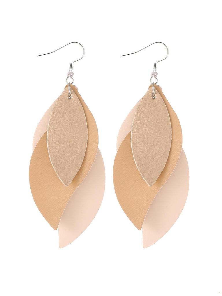 Stylish PU Leather Earrings: Creative Designs & Shapes