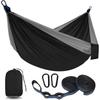 Kampeerhangmat Dubbel Draagbare Hangmat 210T Nylon met Boomriemen Karabiners Opbergzak voor Wandelen Strand Buiten