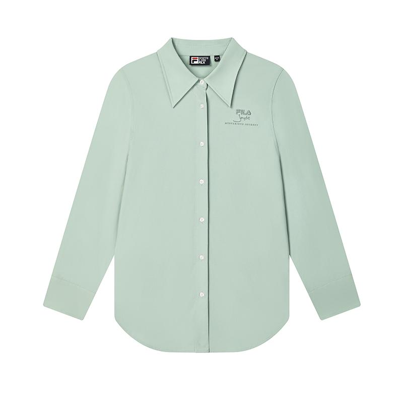 New FILA Shirts Women's Light Smile Green F11W438404FLG