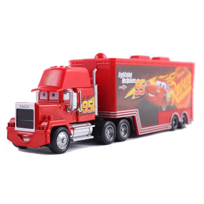 Disney Pixar Cars und Trucks Spielzeugset Der König Cruz Lightning McQueen Mike Onkel 1/43 Die-Cast Modell LKW Spielzeug Geschenk für Kinder