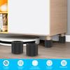4/8Pcs Round Foot Pad Universal Furniture Riser Heavy Duty Sofa Cabinet Leg Lift Double Layer Protector Furniture Accessories