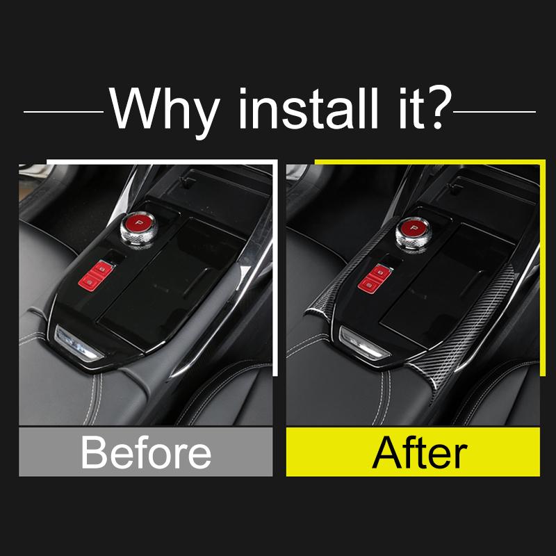 Car Console Gearbox Panel Trim Gear Decorative Strips On Both Sides Of The Gear For Haval H6 3rd Gen GT 2024 PHEV