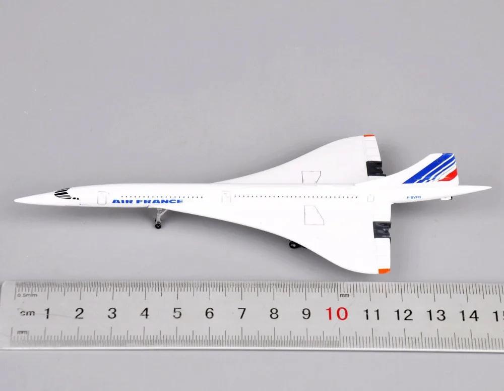 1:Aviones a Escala 400 Francia 1976-2003 Blanco Mini Metal Fundido a Presión Modelo de Avión Regalo Juguetes de Aviones