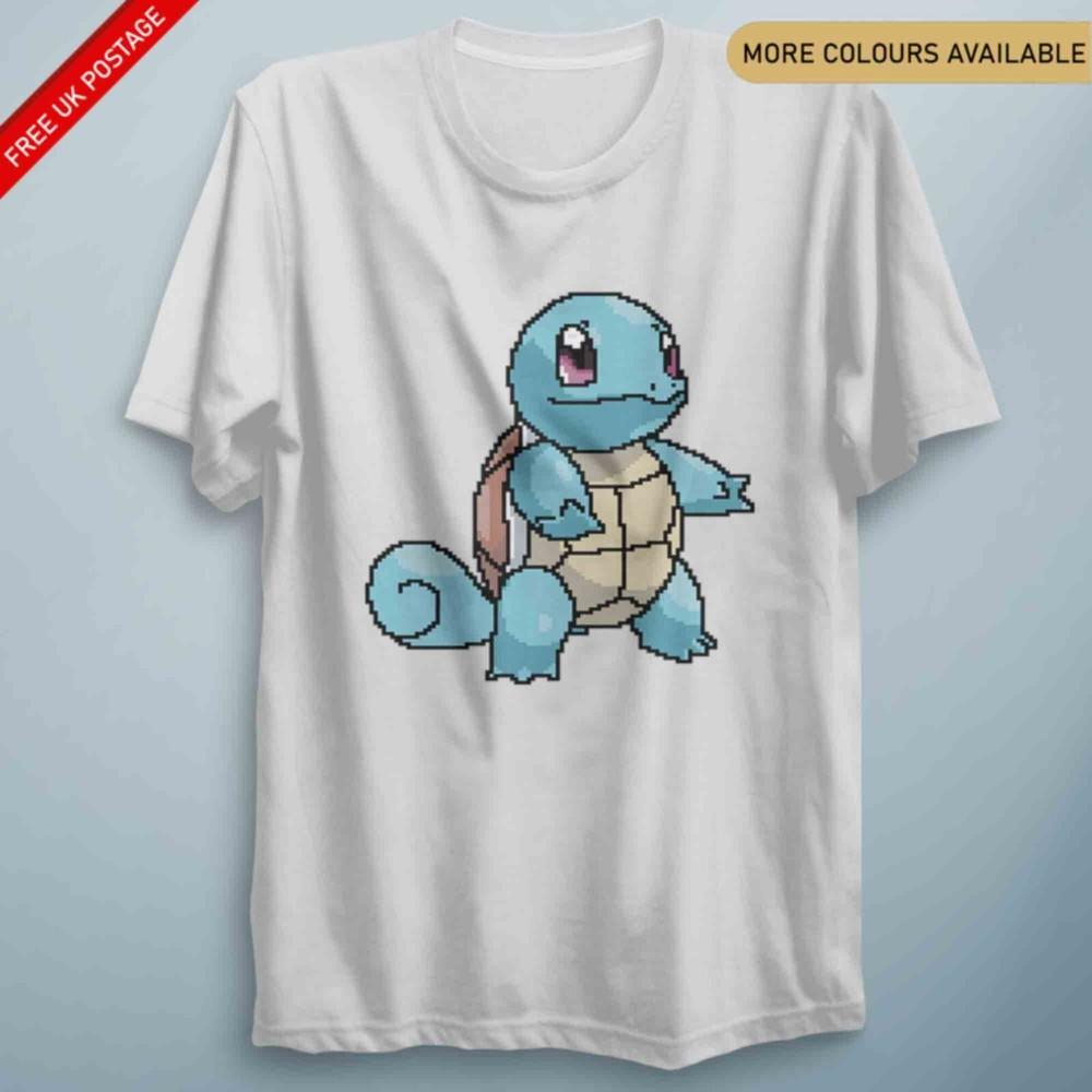 Squirtixel Anime T Shirt Adults Kids Unisexga Top Pixel Shirt Birthday Anime Gift