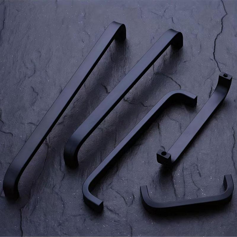 10pcs Arch Style Polished Metal Handles Solid Aluminum Alloy Cabinet Door Drawer Pulls Modern Simple for Furniture Hardware