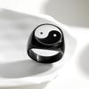 National Trend Ink Style Ins Gossip Simple 17MM Round Men's Ring Retro Fashion Trendy Man