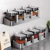 Set di Scaffali da Parete per Spezie e Condimenti da Cucina
