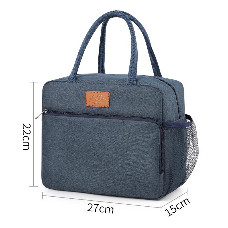 

Large Cationic Thermal Insulated Lunch Tote with Thick Aluminum Foil