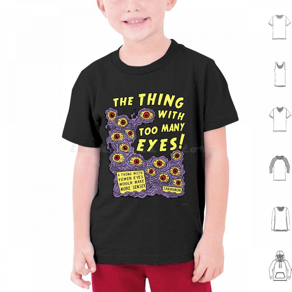 Too Many Eyes T Shirt Men Women Kids 6xl Eyes Eye Eyeball Monster Movie Movies Film Cinema Ed Wood Midnight Midnite Creature