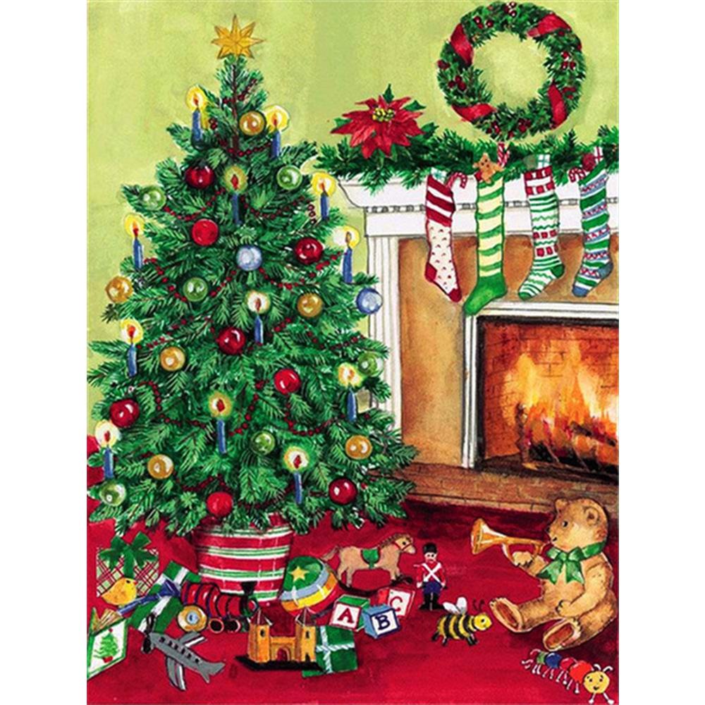5D Diamond Painting Landscape Door Rhinestone Kit Sale Diamond Embroidery Christmas Tree Needlework Sets Handmade Gift