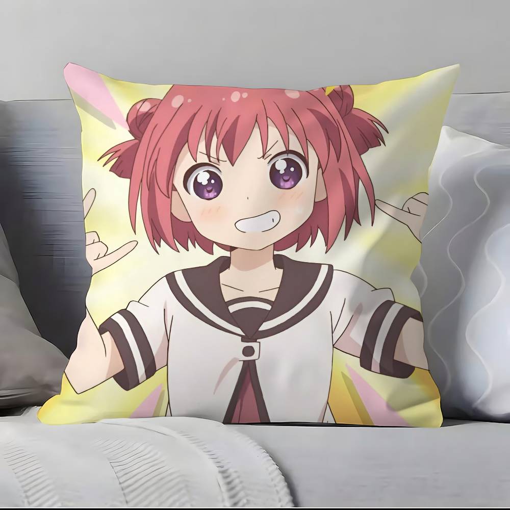 Yuru Yuri Pillow Case Pillowcase Soft Skin Friendly & Comfortable With A Hidden Zipper