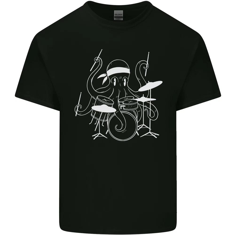 Octoput Drummer Rock Band Drumming Drum Unisexs Light Cotton TShirt S