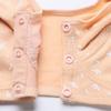 Printed Underwire Cotton Underwear Without Steel Ring Front Opening Buckle Lightweight Breathable Mom's Wide Shoulder Strap Vest Simple Casual