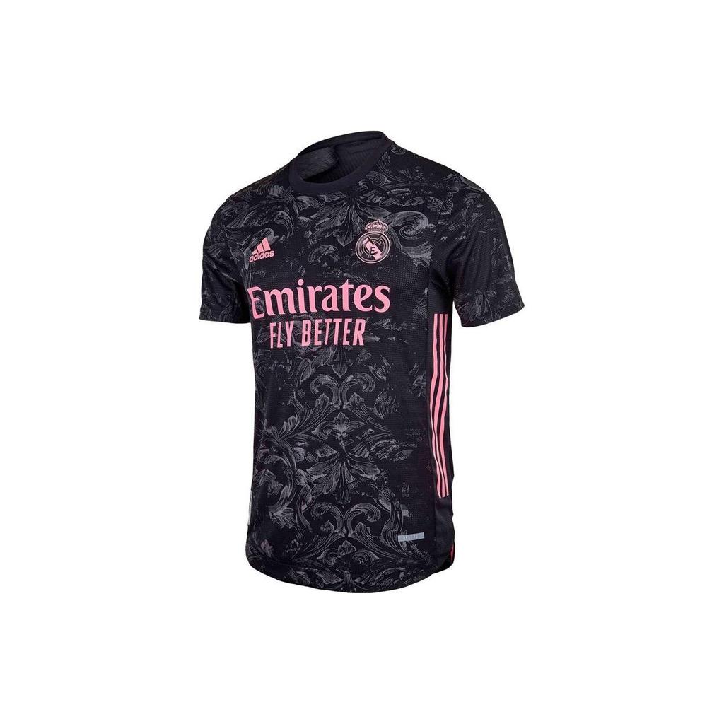 Adidas Real Madrid Third Authentic Shirt 20/21 Jersey Black Women Streetwear GE0932