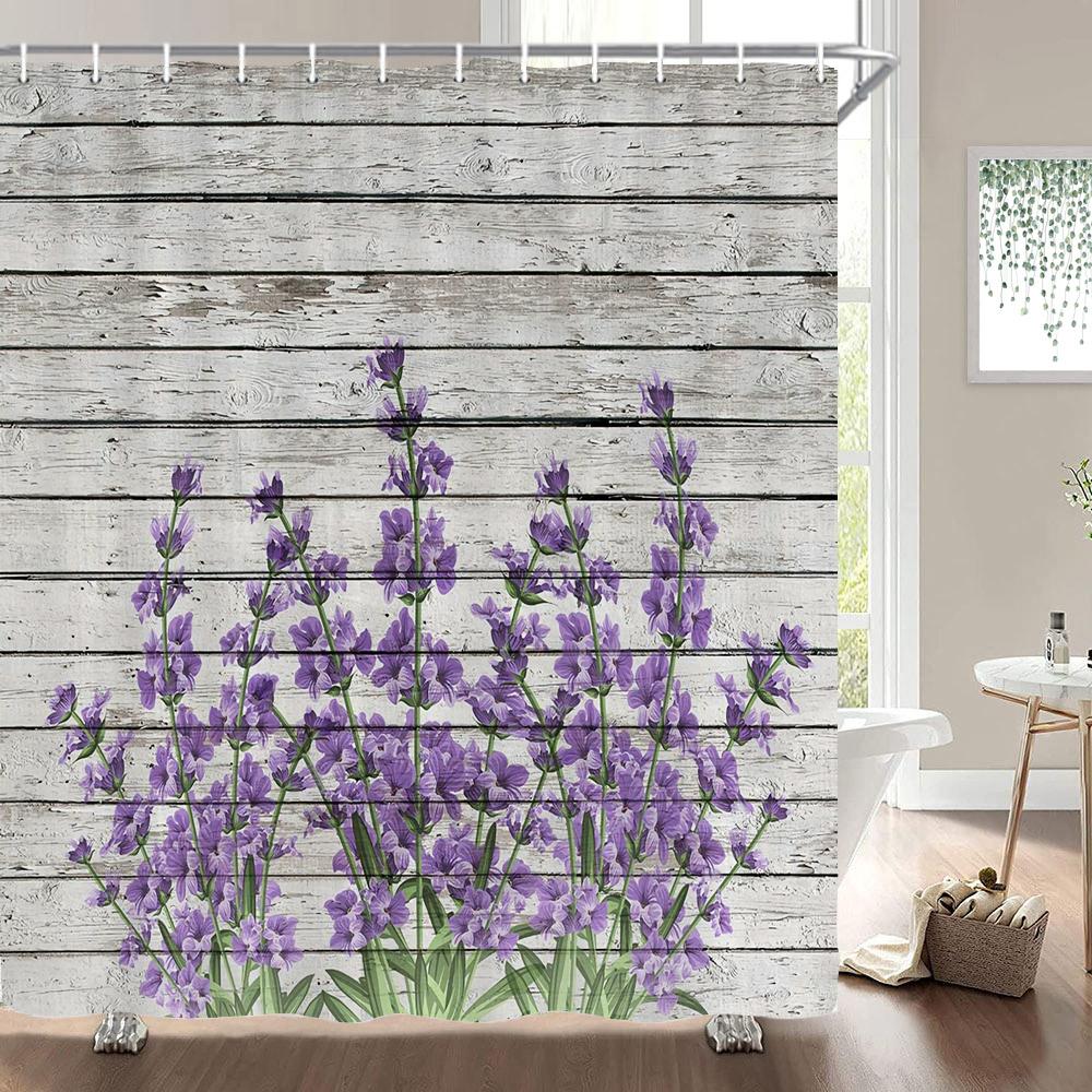 1Pc Beautiful Sunflower Flowers Print Waterproof Polyester Shower Curtain Fabric Shower Curtain Home Decoration Shower Curtain