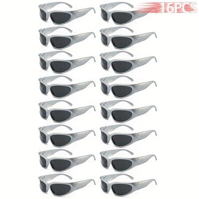 16 Pieces Of Inspired Sports Glasses Suitable For Cycling Fishing Driving Hiking And Outdoor Activities