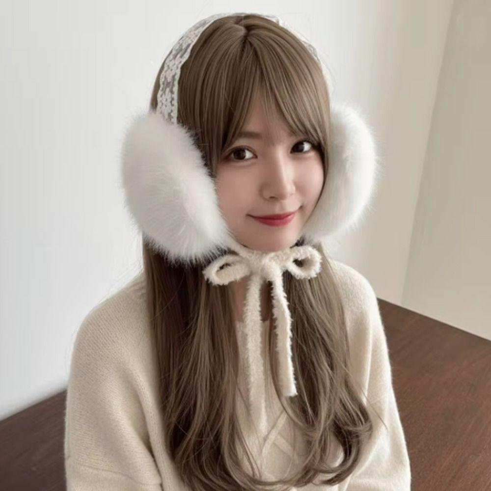 Plush Material Cold Proof Earmuffs Soft Ear Cap Windproof Earmuffs Plush Earmuffs Winter Season