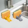 2Pcs Silicone Sponge Drain Rack Cat Bear Shape Sponge Holder Practical Sink Storage Rack  Bathroom